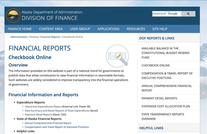 One year and $250,000 later, Alaska's new spending database is missing in action